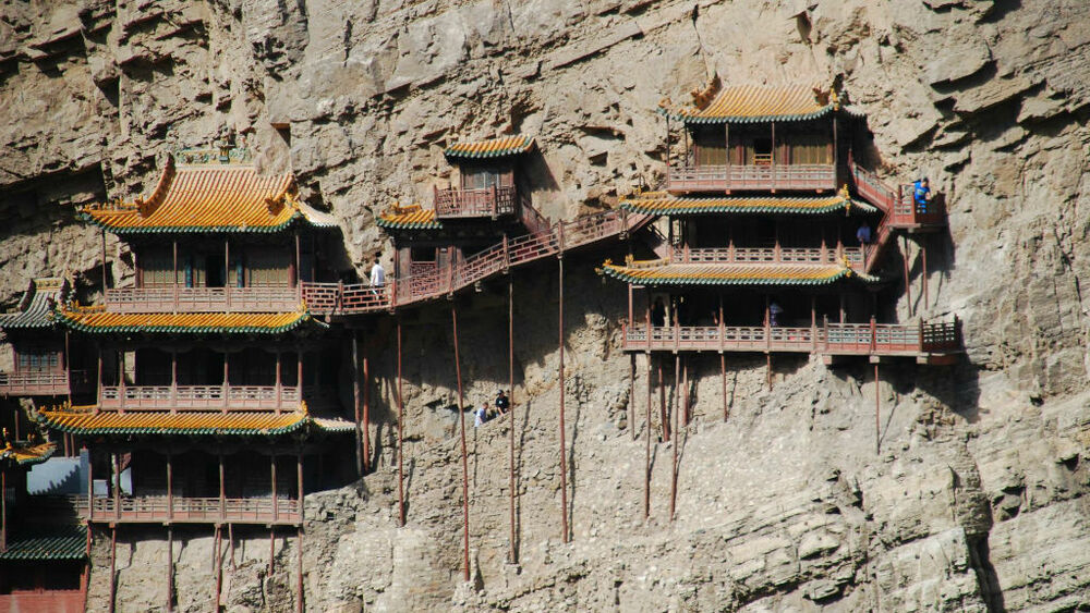 Тропа на горе Хуашан, Китай Тропа на горе Хуашан, Китай