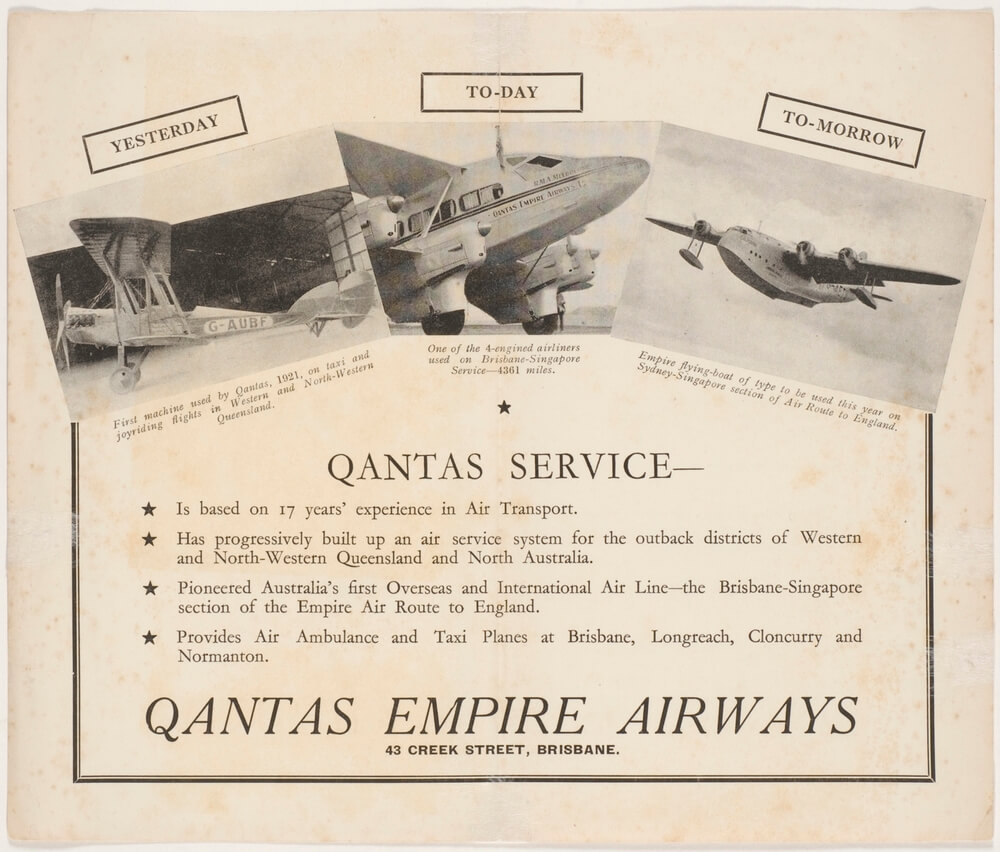 Qantas - ноябрь 1920 год. Qantas - ноябрь 1920 год.